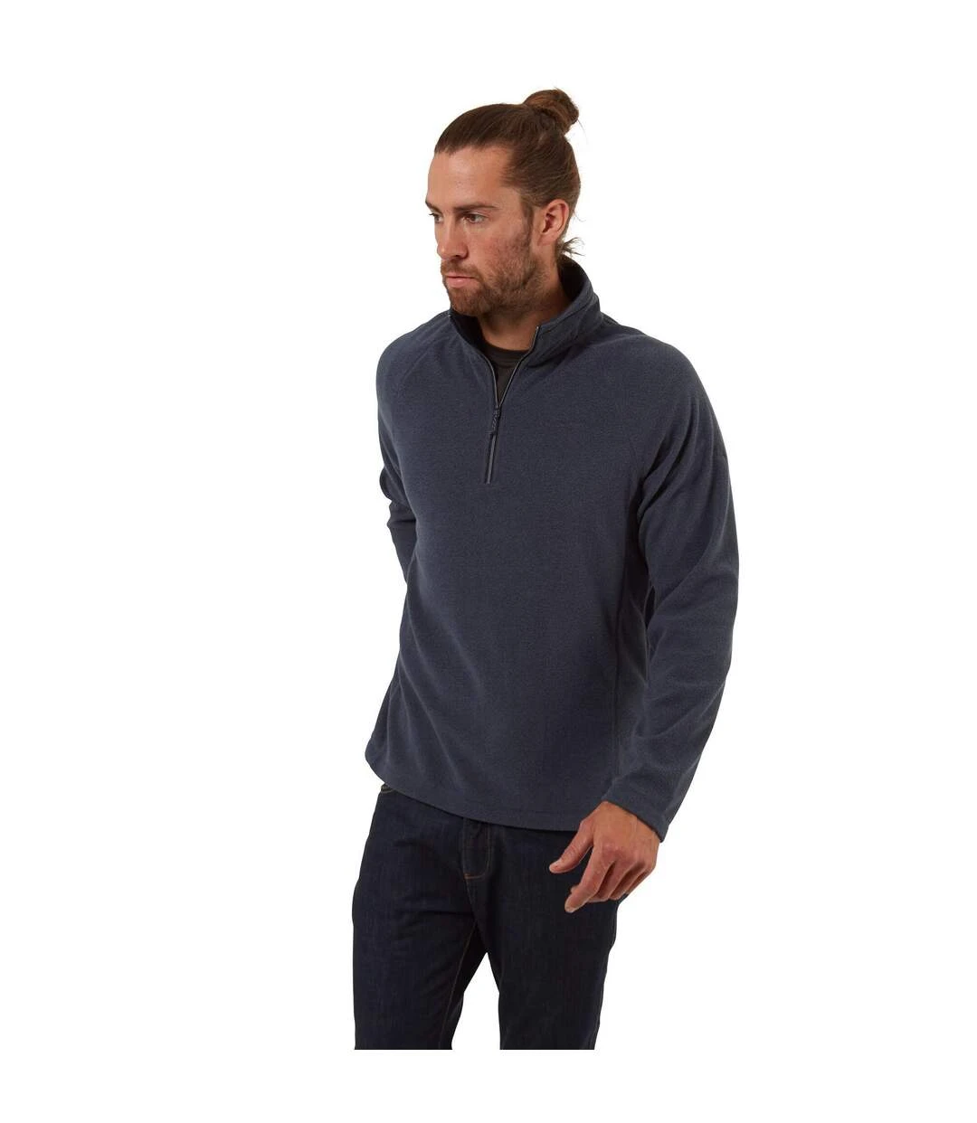 Craghoppers Mens Corey VI Half Zip Fleece Top (Navy Marl) 4 Craghoppers Mens Corey VI Half Zip Fleece Top (Navy Marl) - Image 2