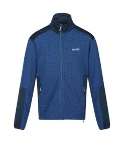 Regatta Mens Highton III Full Zip Fleece Jacket (Snorkel Blue/Blue Wing)