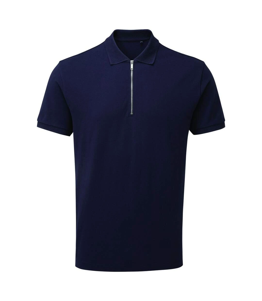 Asquith & Fox Mens Zip Polo Shirt (Navy) 3 Asquith & Fox Mens Zip Polo Shirt (Navy)