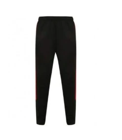 Finden And Hales Mens Knitted Tracksuit Pants (Black/Red)