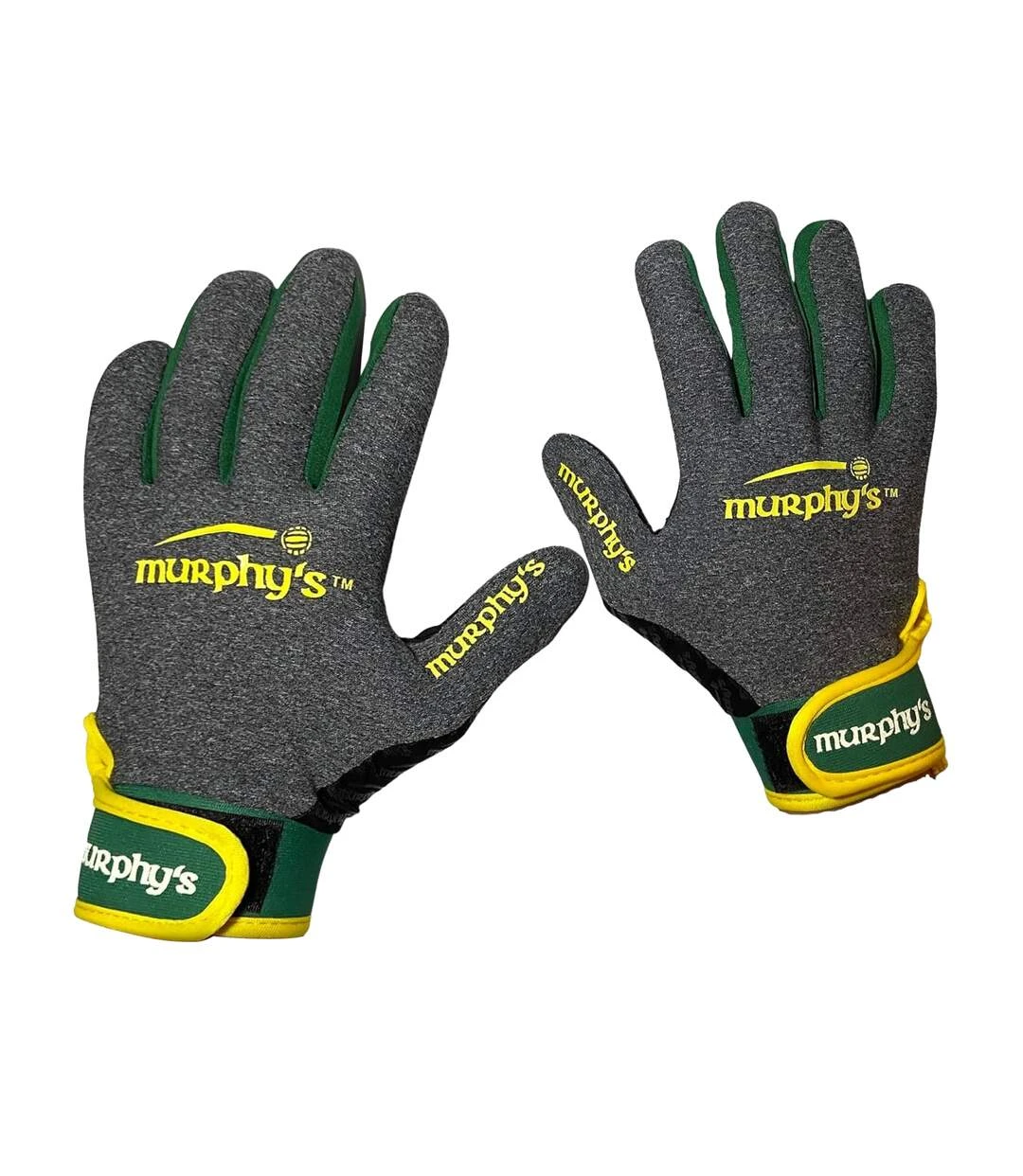 Murphys Unisex Adult Contrast Gaelic Gloves (Gray/Green/Yellow) 5 Murphys Unisex Adult Contrast Gaelic Gloves (Gray/Green/Yellow) - Image 3