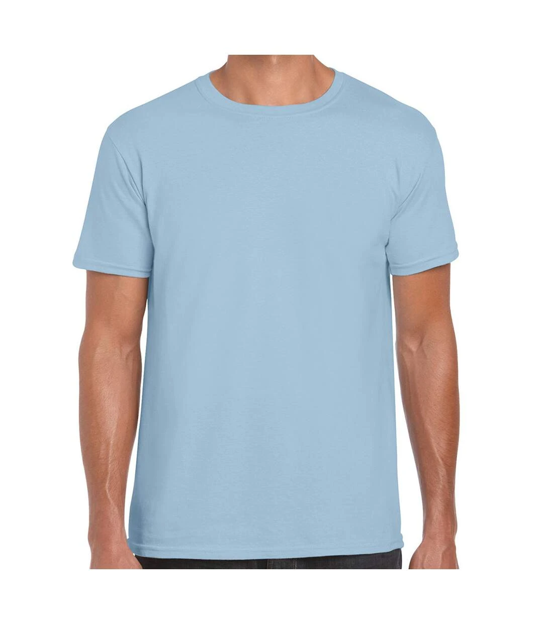 Gildan Mens Soft Style Ringspun T Shirt (Light Blue) 6 Gildan Mens Soft Style Ringspun T Shirt (Light Blue) - Image 4