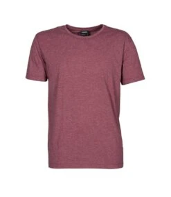 Tee Jays Mens Urban Short Sleeve Melange T-Shirt (Wine Melange)