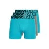 Crosshatch Mens Typan Boxer Shorts (Pack Of 3) (Teal)