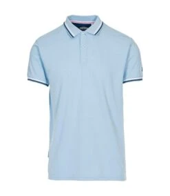 Trespass Mens PoloBrook Polo Shirt (Sky Blue)