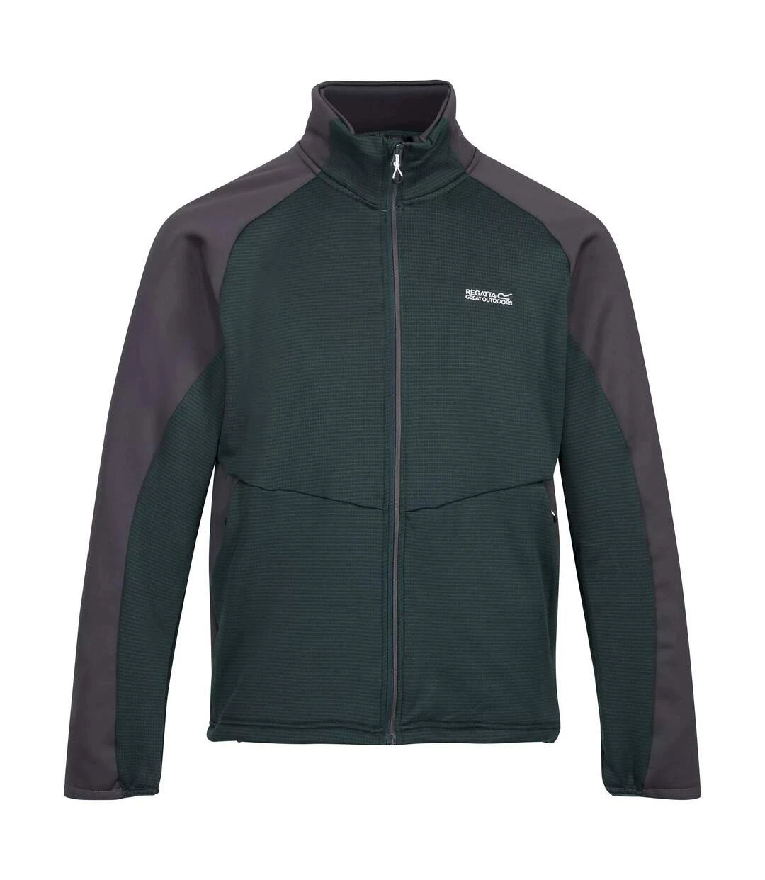 Regatta Mens Highton III Full Zip Fleece Jacket (Dark Grey/Black) 4 Regatta Mens Highton III Full Zip Fleece Jacket (Dark Grey/Black) - Image 2