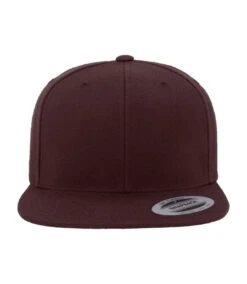 Yupoong Mens The Classic Premium Snapback Cap (Maroon/Maroon)