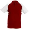 Kariban Mens Contrast Baseball Polo Shirt (Red/Light Grey/White) -Featured Men'S Clothing Stores ED234C5CF8783D8D00D5F0295A395F019F43A984B4C04FA85282DF4DFA8A4003