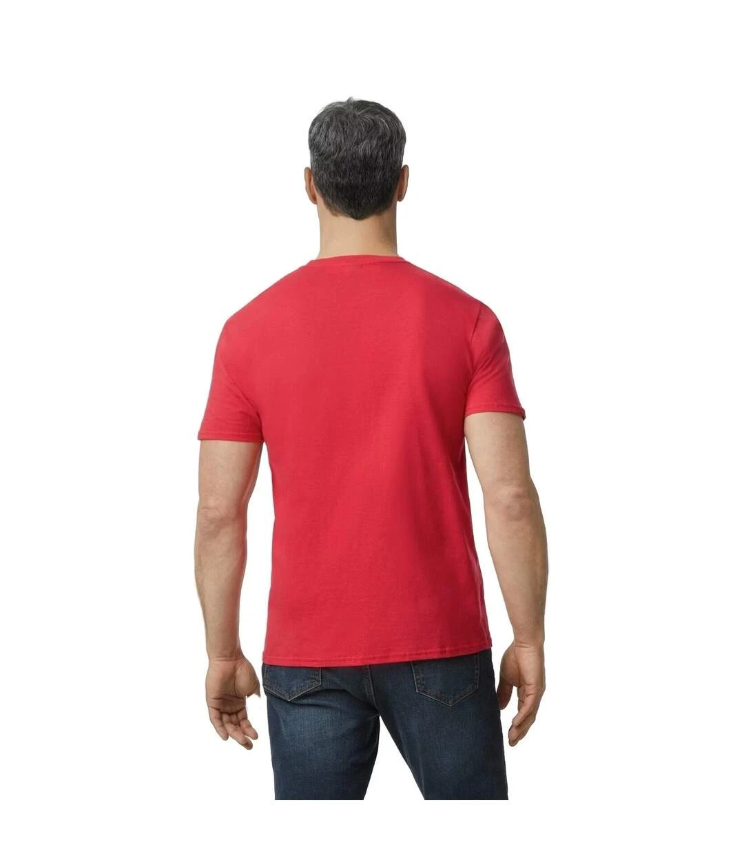Anvil Mens Fashion T-Shirt (True Red) 4 Anvil Mens Fashion T-Shirt (True Red) - Image 2