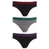 Tom Franks Mens Briefs Underwear With Striped Waistband (3 Pack) (Red/Teal/Purple) 2 Tom Franks Mens Briefs Underwear With Striped Waistband (3 Pack) (Red/Teal/Purple) -Featured Men'S Clothing Stores EE9CA70C36A4EB3E8F4E6A840DB474C2D413CB2B14177A7671DAD466A152A170
