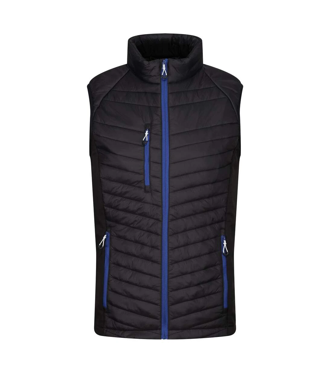 Regatta Mens Navigate Quilted Hybrid Vest (Black/New Royal) 3 Regatta Mens Navigate Quilted Hybrid Vest (Black/New Royal)