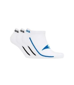 Dunlop Mens Osterley Trainer Socks (Pack Of 3) (White)