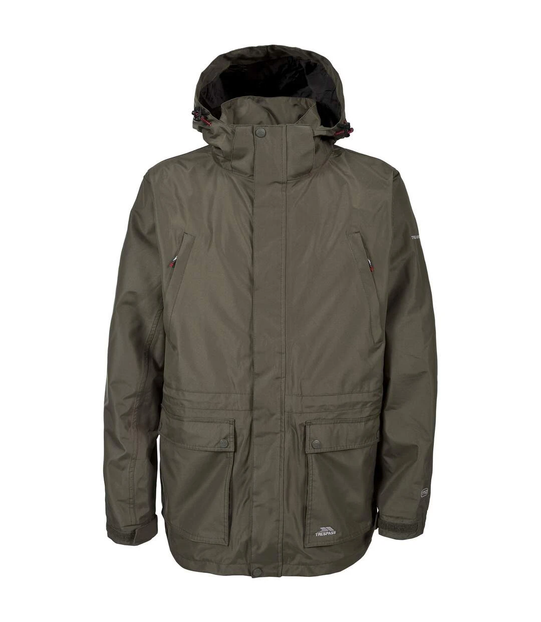 Trespass Mens Reuben Waterproof Jacket (Khaki) 3 Trespass Mens Reuben Waterproof Jacket (Khaki)