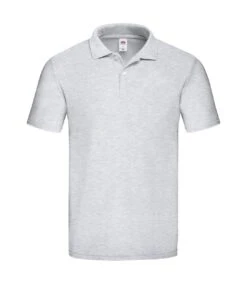 Fruit Of The Loom Mens Original Polo Shirt (Gray Heather)