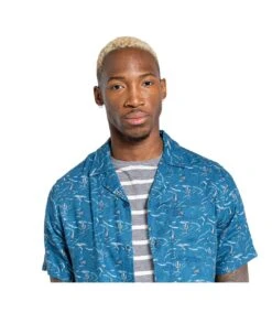 Craghoppers Mens Hula NosiBotanical Short-Sleeved Shirt (Poseidon Blue) -Featured Men'S Clothing Stores F40BB19776F46FEEE4324BB4CA02F2A31A36E496BC903B0BD7DBBA05663A0ADB