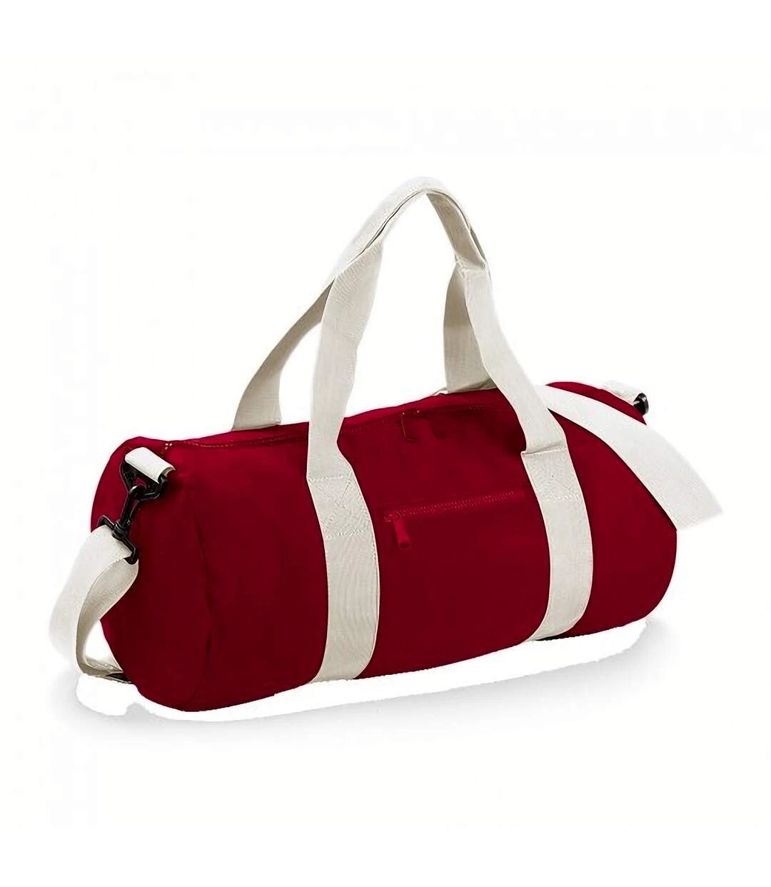 Bagbase Plain Varsity Barrel/Duffel Bag (20 Liters) (Classic Red/Off White) (One Size) 3 Bagbase Plain Varsity Barrel/Duffel Bag (20 Liters) (Classic Red/Off White) (One Size)