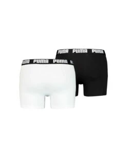 Puma Mens Basic Boxer Shorts (Pack Of 2) (Black/White)