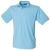 Henbury Mens Short Sleeved 65/35 Pique Polo Shirt (Sky) -Featured Men'S Clothing Stores F9367AE4245EF5271B9ED73DDD2B41E47770B2BD13584EC9D24E821719A6384F