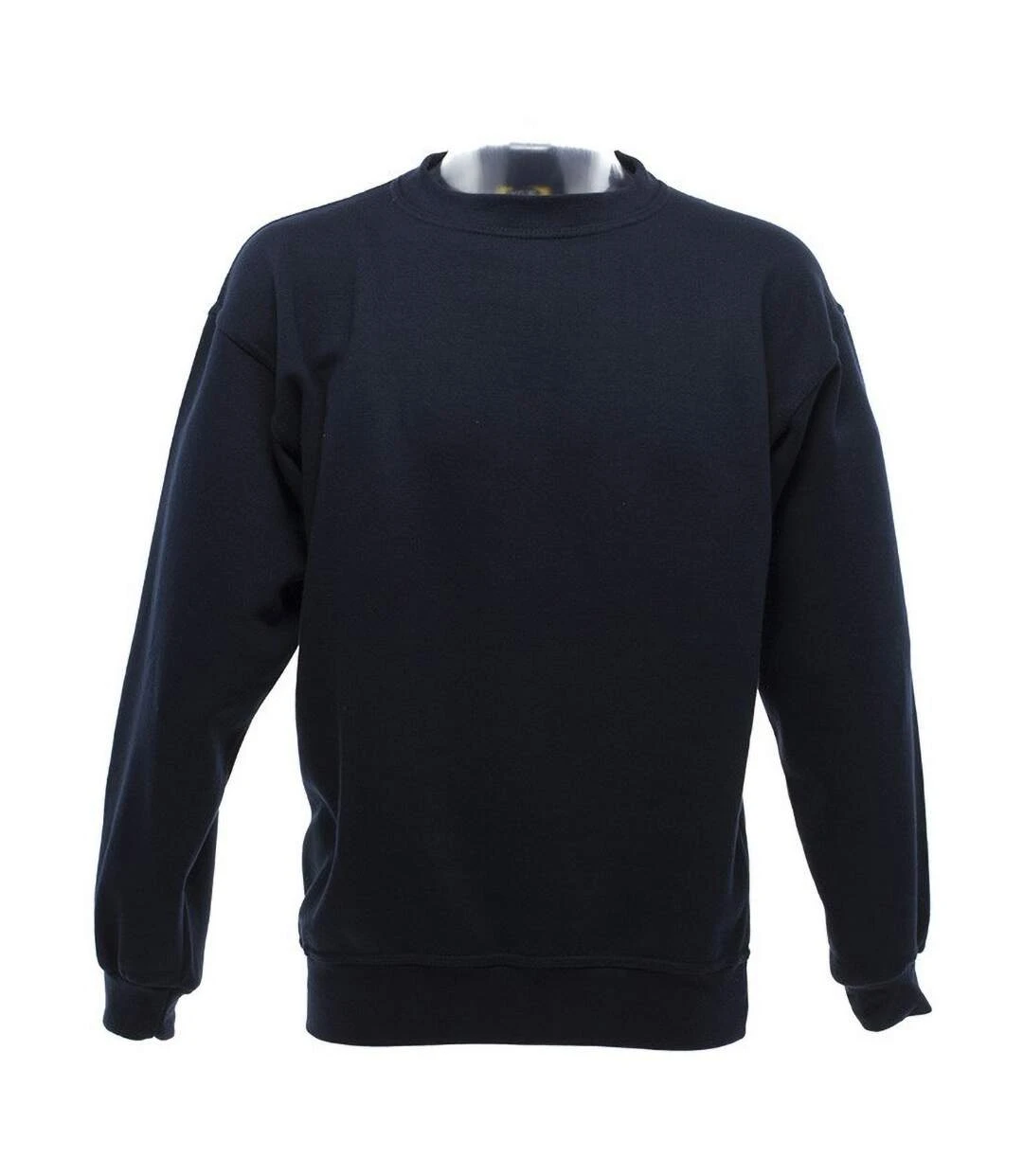 UCC 50/50 Mens Heavyweight Plain Set-In Sweatshirt Top (Navy Blue) 3 UCC 50/50 Mens Heavyweight Plain Set-In Sweatshirt Top (Navy Blue)