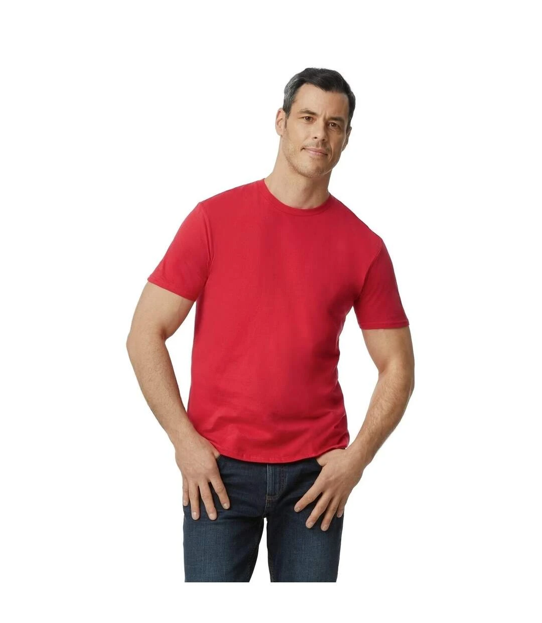 Anvil Mens Fashion T-Shirt (True Red) 3 Anvil Mens Fashion T-Shirt (True Red)