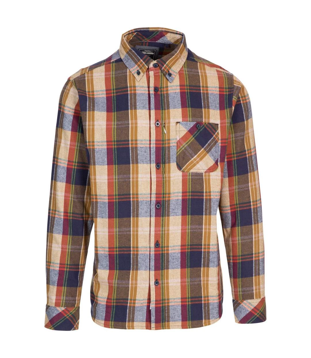 Trespass Mens Parkfordley Checked Shirt (Sandstone) 3 Trespass Mens Parkfordley Checked Shirt (Sandstone)