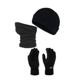 Regatta Mens Hat And Gloves Set (Black) (One Size)