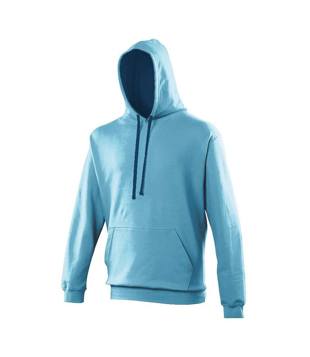 Awdis Varsity Hooded Sweatshirt / Hoodie (Hawaiian Blue/ Oxford Navy) 4 Awdis Varsity Hooded Sweatshirt / Hoodie (Hawaiian Blue/ Oxford Navy) - Image 2