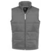 B&C Mens Full Zip Waterproof Bodywarmer/Gilet (Dark Grey)