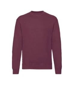 Fruit Of The Loom Mens Lightweight Drop Shoulder Sweatshirt (Burgundy)