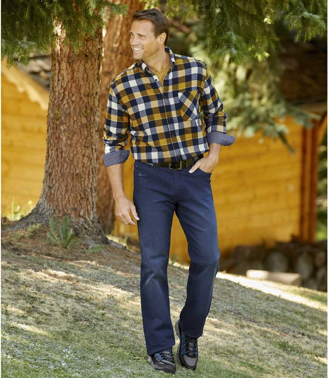 Men's Blue Regular Stretch Jeans 4 Men's Blue Regular Stretch Jeans - Image 2