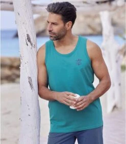 Pack Of 2 Men's Plain Tank Tops - Blue Emerald Green 7 Pack Of 2 Men's Plain Tank Tops - Blue Emerald Green -Featured Men'S Clothing Stores ac0f4f39c9a8607a7424e1f140efb67d