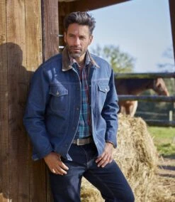 Men's Quilted Denim Jacket -Featured Men'S Clothing Stores ad5eafc95731e913dc0dc7eba45b6807