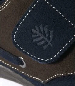 Men's Boat-Style Moccasins - Split Leather - Navy Brown -Featured Men'S Clothing Stores b1b69ca8ecd14663764a0486ca178324