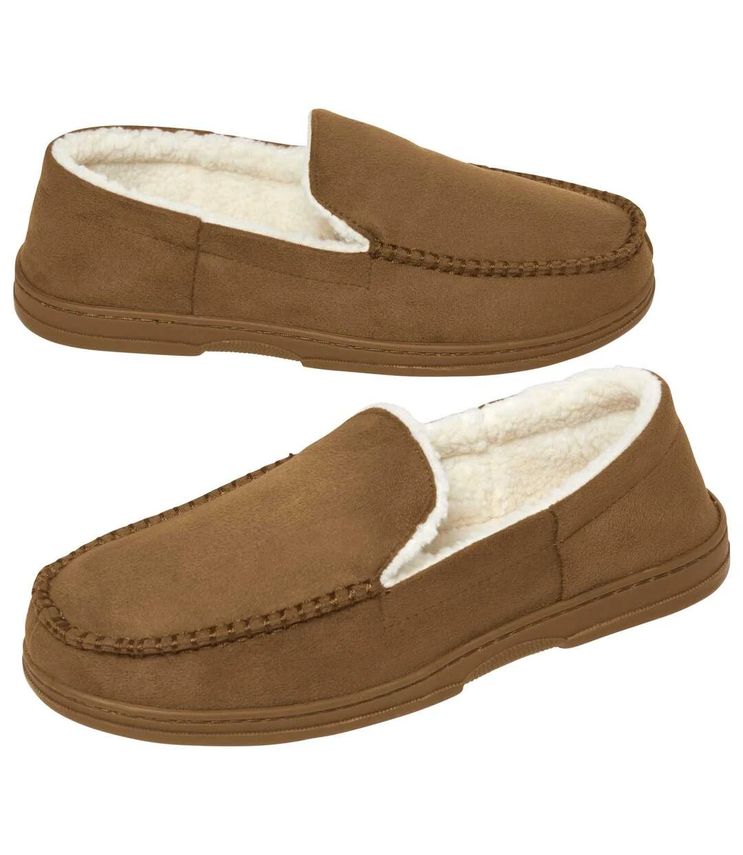Men's Faux-Suede Slippers 3 Men's Faux-Suede Slippers