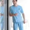 Men's Blue Pyjama Short Set -Featured Men'S Clothing Stores b49a9c57983cb9b9c3fe1fb5e04dd0ba