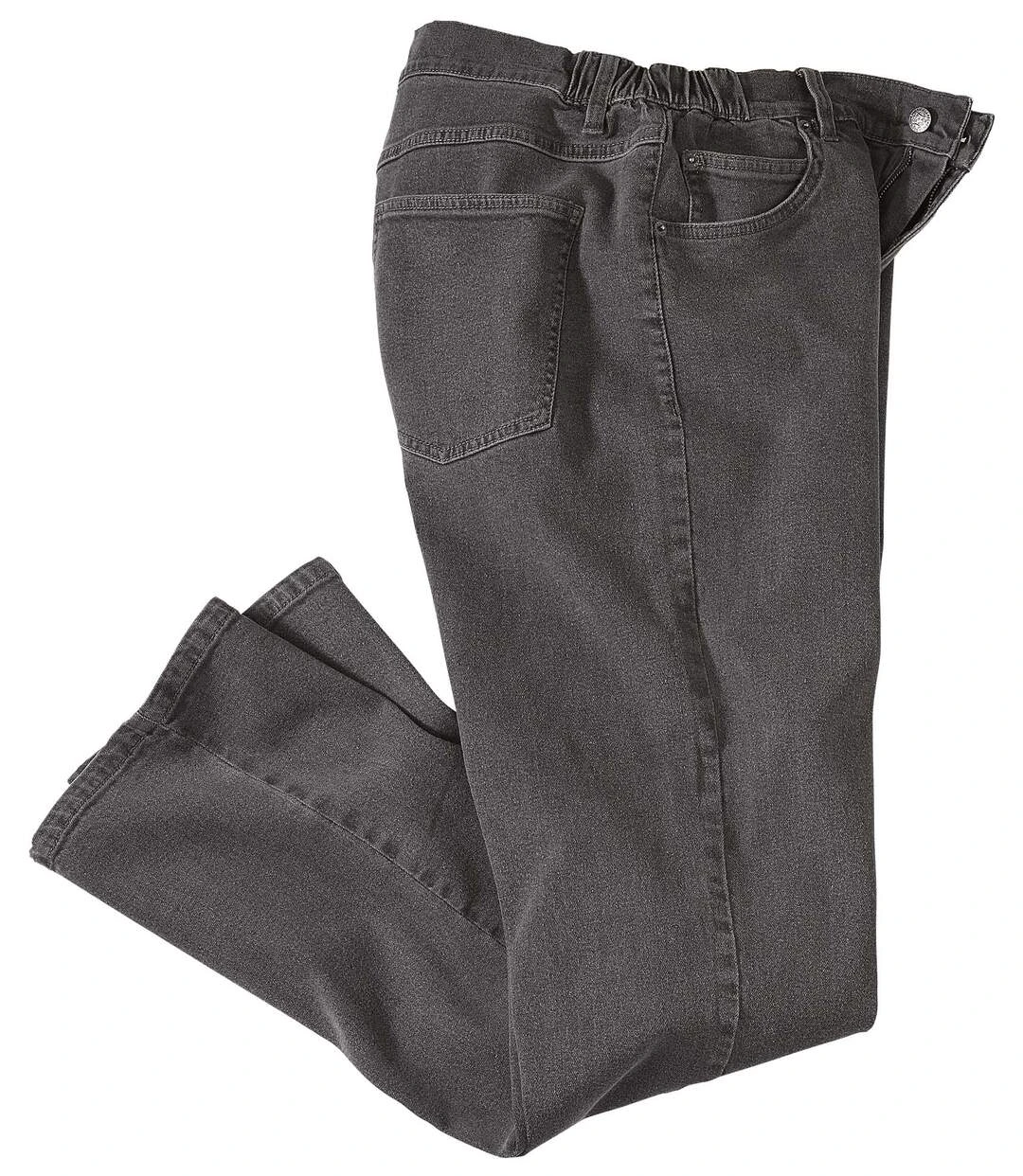 Men's Grey Stretch Comfort Jeans 4 Men's Grey Stretch Comfort Jeans - Image 2