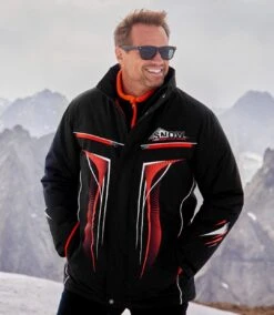 Men's Black Sporty Parka - Detachable Hood -Featured Men'S Clothing Stores b91af00d78395b9d2f9b10915384f933