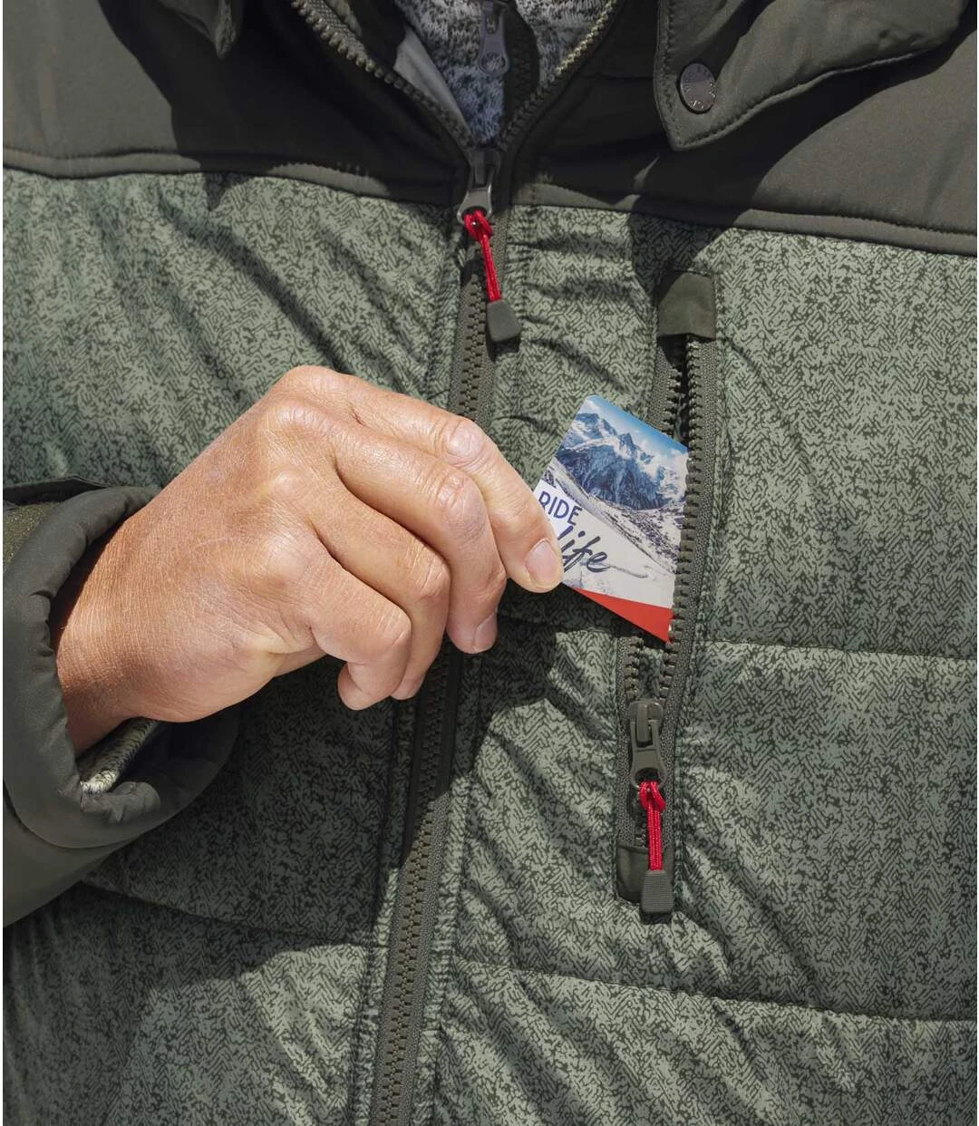 Men's Green Puffer Jacket 7 Men's Green Puffer Jacket - Image 5