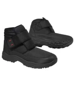 Men's Black Sherpa-Lined Winter Boots