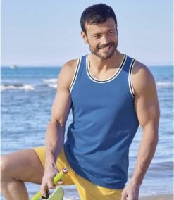 Pack Of 3 Men's Jersey Tank Tops - Blue Yellow Navy 8 Pack Of 3 Men's Jersey Tank Tops - Blue Yellow Navy -Featured Men'S Clothing Stores ba71518897aeaea9e9c135bb2e5b0766