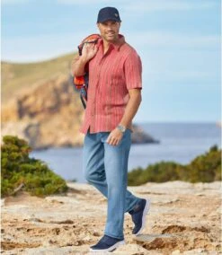 Men's Light Blue Regular Stretch Jeans -Featured Men'S Clothing Stores bb1c7fbae3ad47c287a0c276798b097c