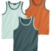 Pack Of 3 Men's Beach Tank Tops - Light Turquoise Green Orange 2 Pack Of 3 Men's Beach Tank Tops - Light Turquoise Green Orange -Featured Men'S Clothing Stores bbd14d4c0d561ecace34db3e2d8524e5