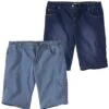 Pack Of 2 Men's Stretch Denim Cargo Shorts - Faded Light And Dark Blue -Featured Men'S Clothing Stores bd60ea2338faef2cf063fbaf33e273a0