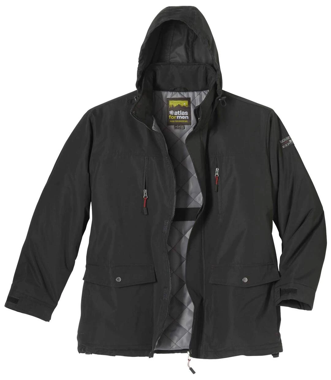 Men's Black Multipocket Parka 5 Men's Black Multipocket Parka - Image 3
