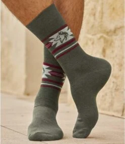 Pack Of 4 Men's Pairs Of Patterned Socks -Featured Men'S Clothing Stores bfe386faec44397addca183003bb14a7