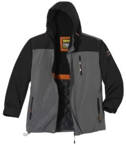 Men's Water-Repellent Hooded Winter Parka - Grey Black -Featured Men'S Clothing Stores c7462b16f33a5d73e5f55f24dc2ef2bf