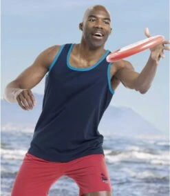 Pack Of 3 Men's Summer Tank Tops - Blue Red Navy -Featured Men'S Clothing Stores c8c77048df6b63e9a1baac7623fe4a28