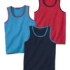 Pack Of 3 Men's Summer Tank Tops - Blue Red Navy -Featured Men'S Clothing Stores ccd16e49a4929b4adae2943a263c6a1d