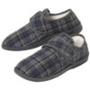 Men's Grey & Navy Hook-and-Loop Slippers 2 Men's Grey & Navy Hook-and-Loop Slippers -Featured Men'S Clothing Stores cdeb7073d64ab06e4055bce0799359eb