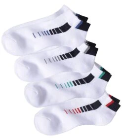 Pack Of 4 Pairs Of Men's Sneaker Socks - White
